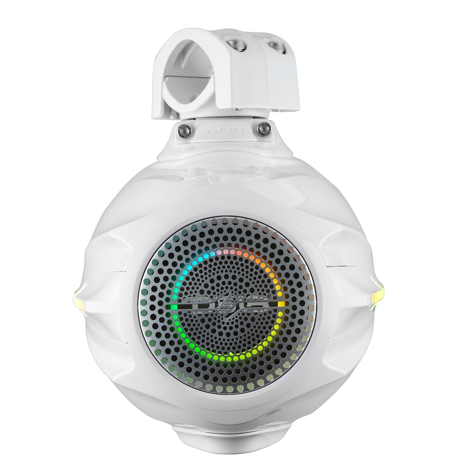 8" Marine Tower Speaker With Neodymium Magnet, Kevlar Cone, Compression Driver & Digital LED Lights | 200W RMS 4-Ohm - DS18