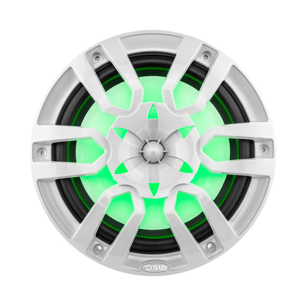 NXL 10" 2-Way Coaxial Marine Speaker with LED RGB Lights | 200W RMS 4-Ohm - DS18