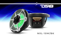 NXL 10" 2-Way Coaxial Marine Speaker With LED RGB Lights 200 Watts Rms 4-Ohm - DS18