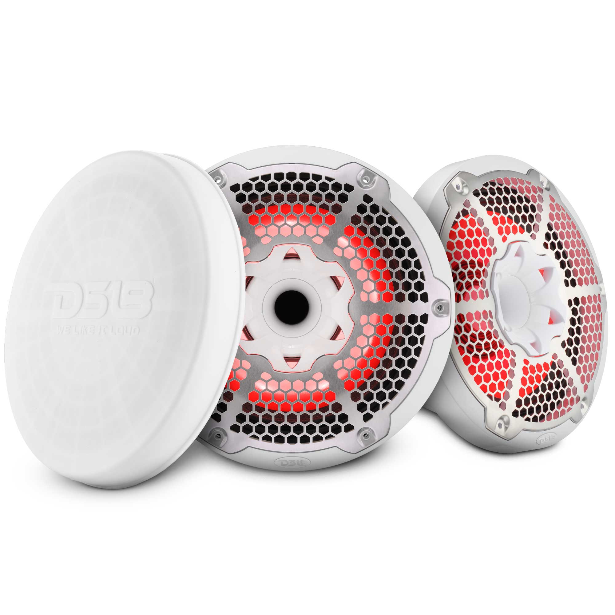 10” Marine 2-Way Hybrid Speaker with RGB LED, Compression Driver and Neodymium Magnet | 450W RMS 4-Ohm - DS18