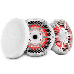 10” Marine 2-Way Hybrid Speaker with RGB LED, Compression Driver and Neodymium Magnet | 450W RMS 4-Ohm - DS18