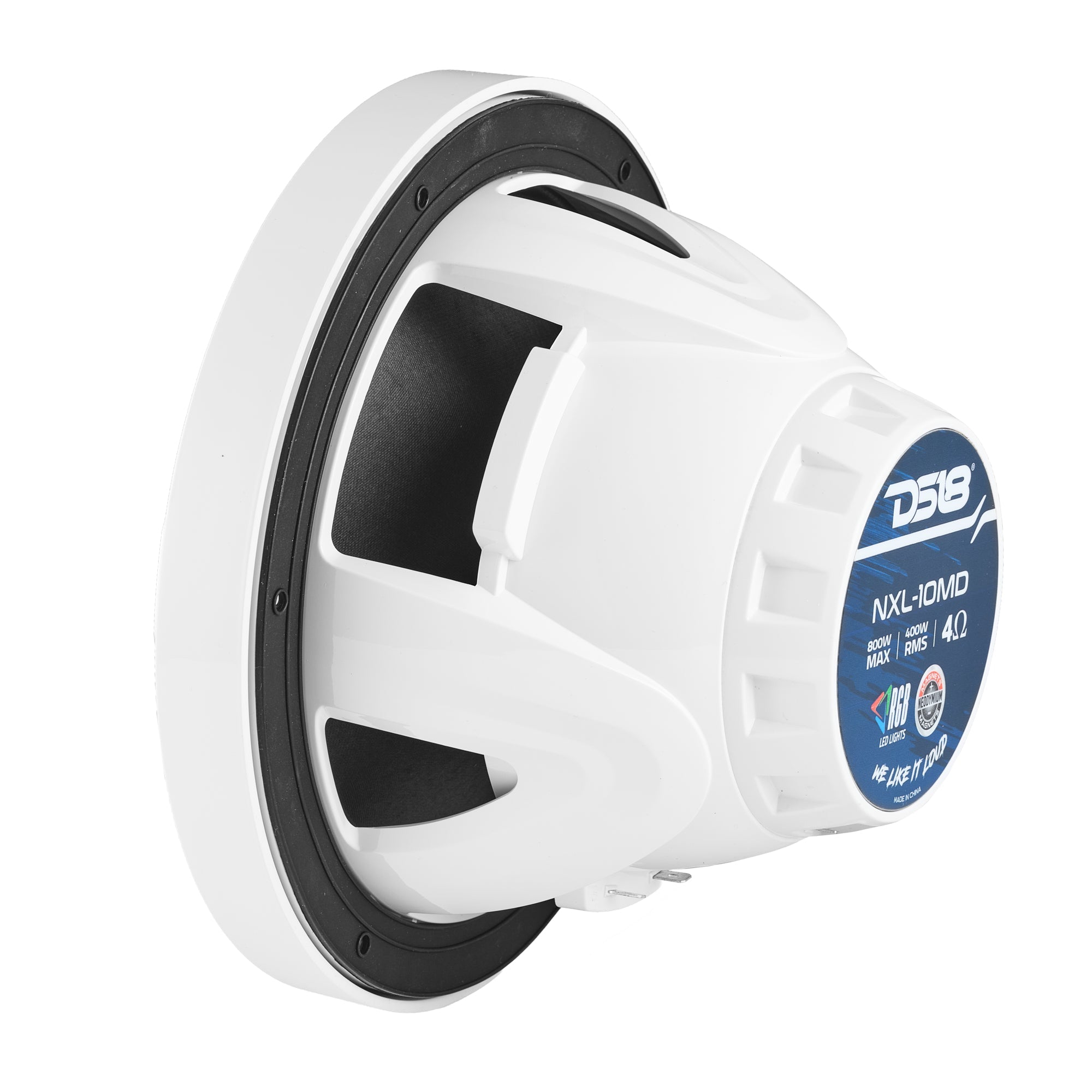 10” Marine 2-Way Hybrid Speaker with RGB LED, Compression Driver and Neodymium Magnet | 450W RMS 4-Ohm - DS18