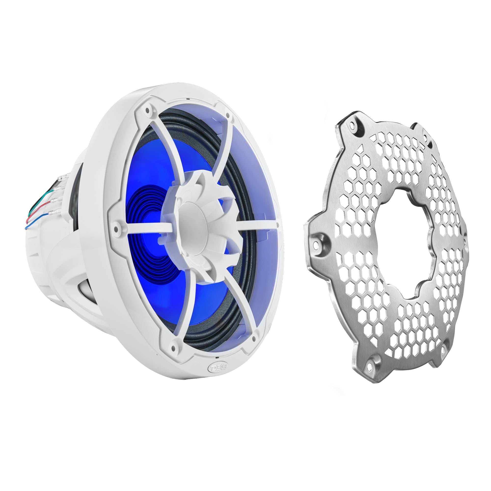 10” Marine 2-Way Hybrid Speaker with RGB LED, Compression Driver and Neodymium Magnet | 450W RMS 4-Ohm - DS18
