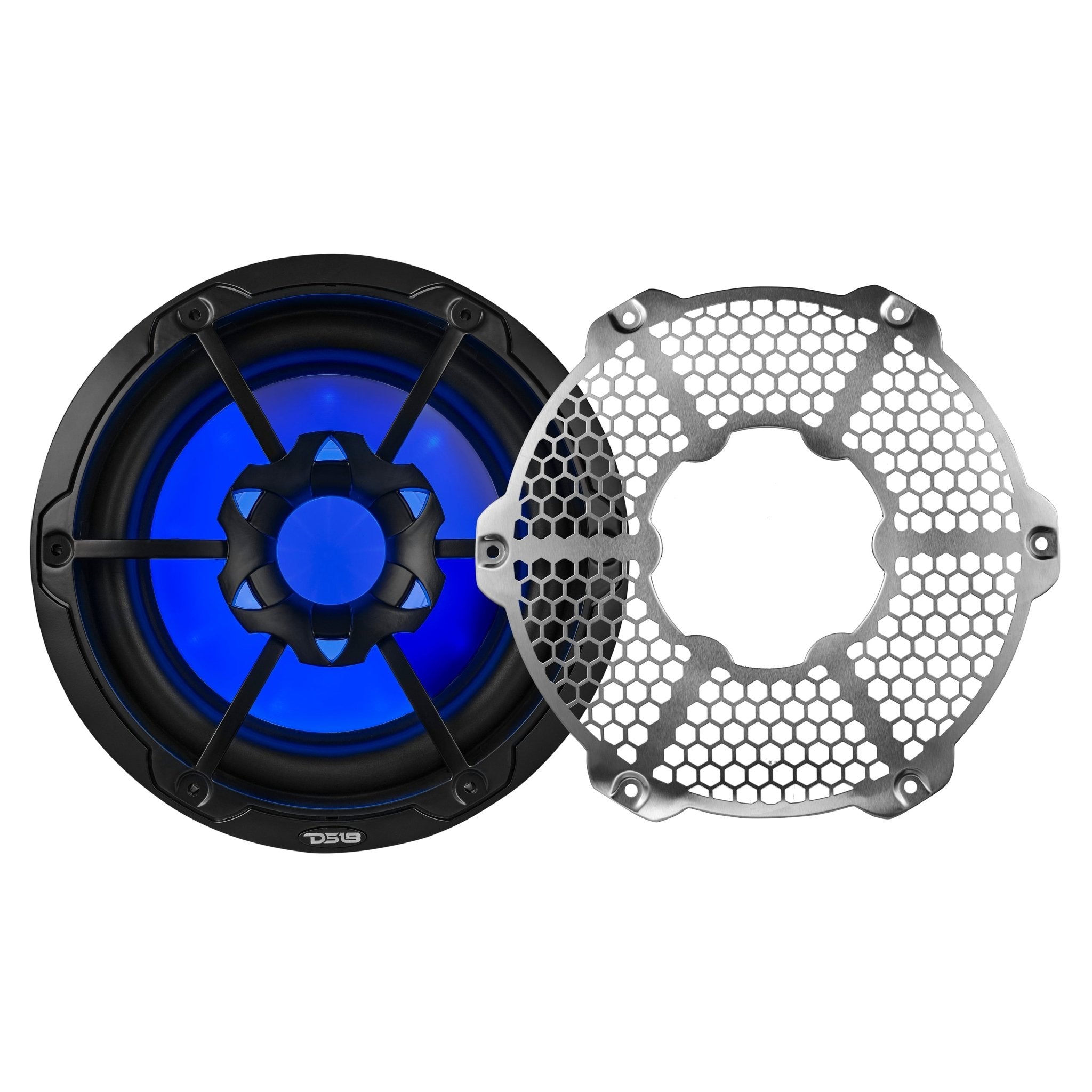 NXL 10" Marine Subwoofer with LED RGB Lights 300 Watts Rms SVC 4-Ohm - DS18