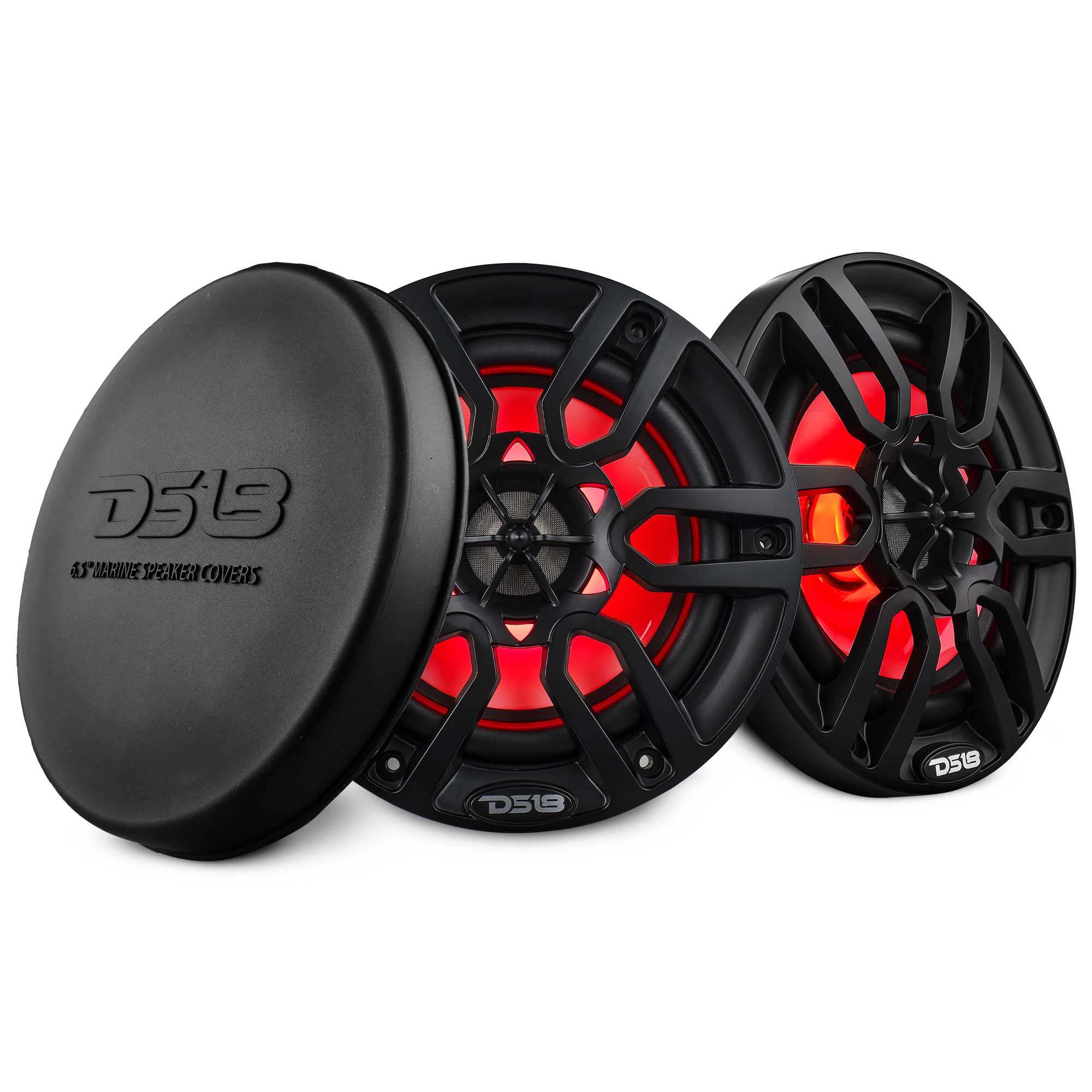 NXL 6.5" 2-Way Coaxial Marine Speaker with LED RGB Lights | 100W RMS 4-Ohm - DS18