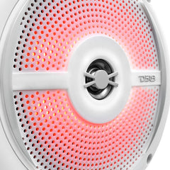 NXL 6.5" 2-Way Coaxial Marine Shallow Speaker With LED RGB Lights 25 Watts Rms 4-Ohm - DS18