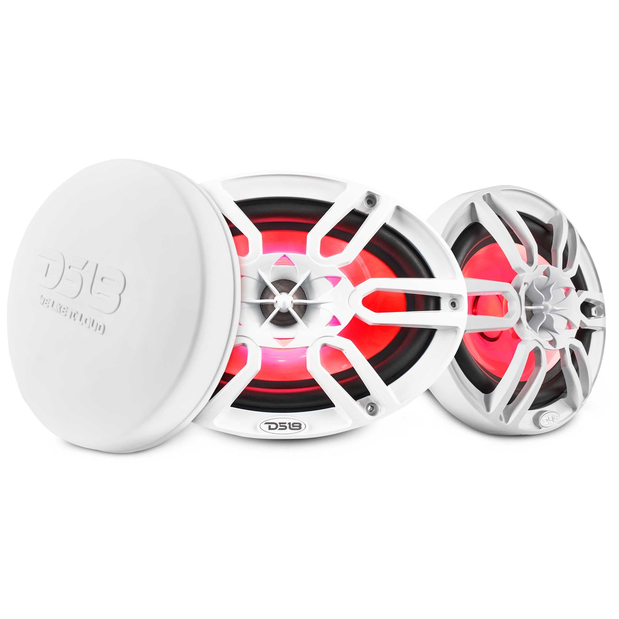 NXL 6x9" 2-Way Coaxial Marine Speaker with LED RGB Lights | 125W RMS 4-Ohm - DS18