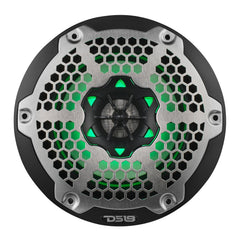NXL 6.5" 2-Way Coaxial Marine Speaker with RGB LED Lights 100 Watts Rms 4-Ohm - DS18
