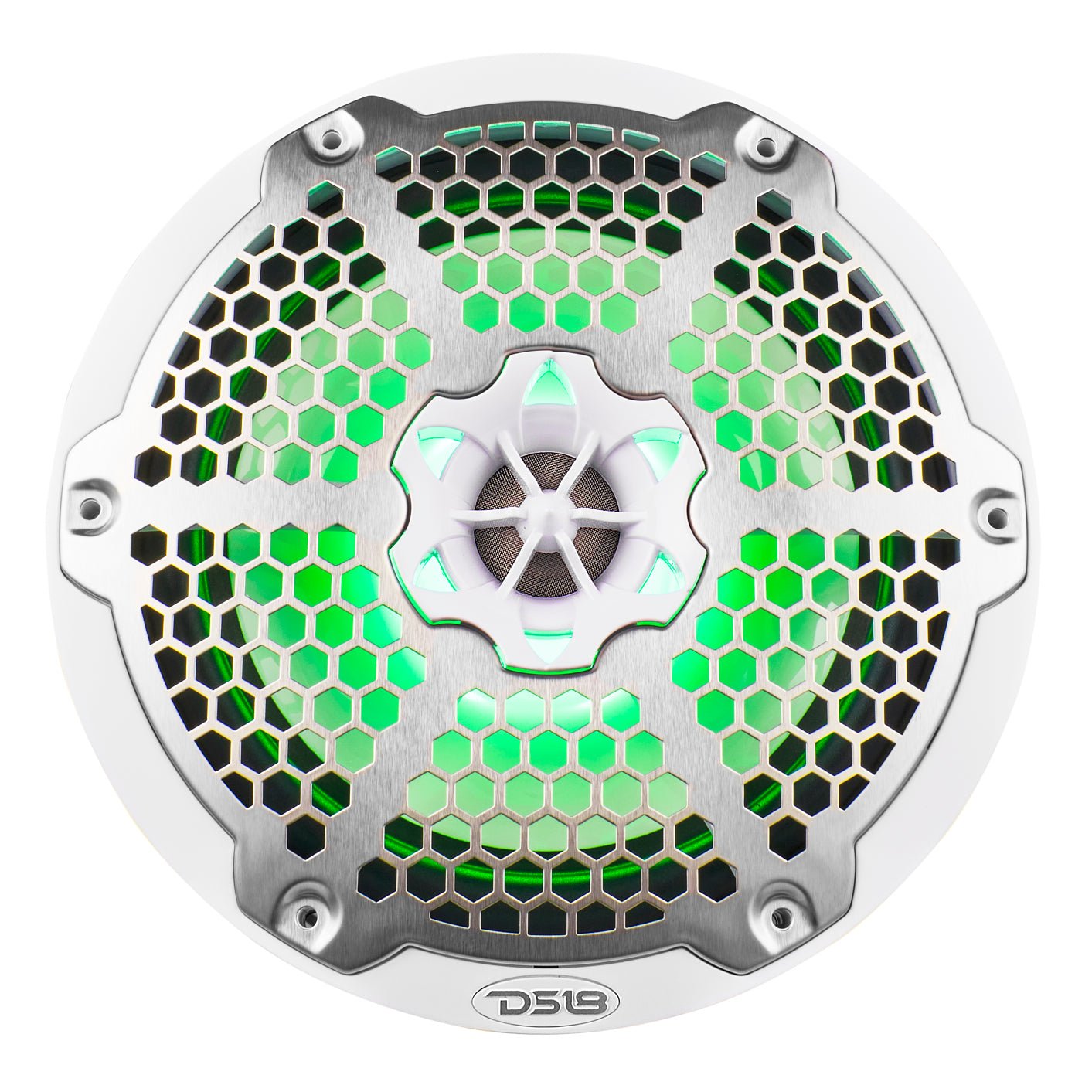 NXL 8" 2-Way Coaxial Marine Speaker With LED RGB Lights 125 Watts Rms 4-Ohm - DS18