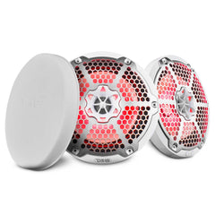 NXL 8" 2-Way Coaxial Marine Speaker With LED RGB Lights 125 Watts Rms 4-Ohm - DS18