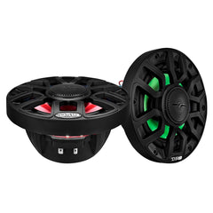 NXL 6.5" 2-Way Coaxial Marine Speaker with Bullet Tweeter and Digital Led Lights | 150W RMS 4-Ohm - DS18