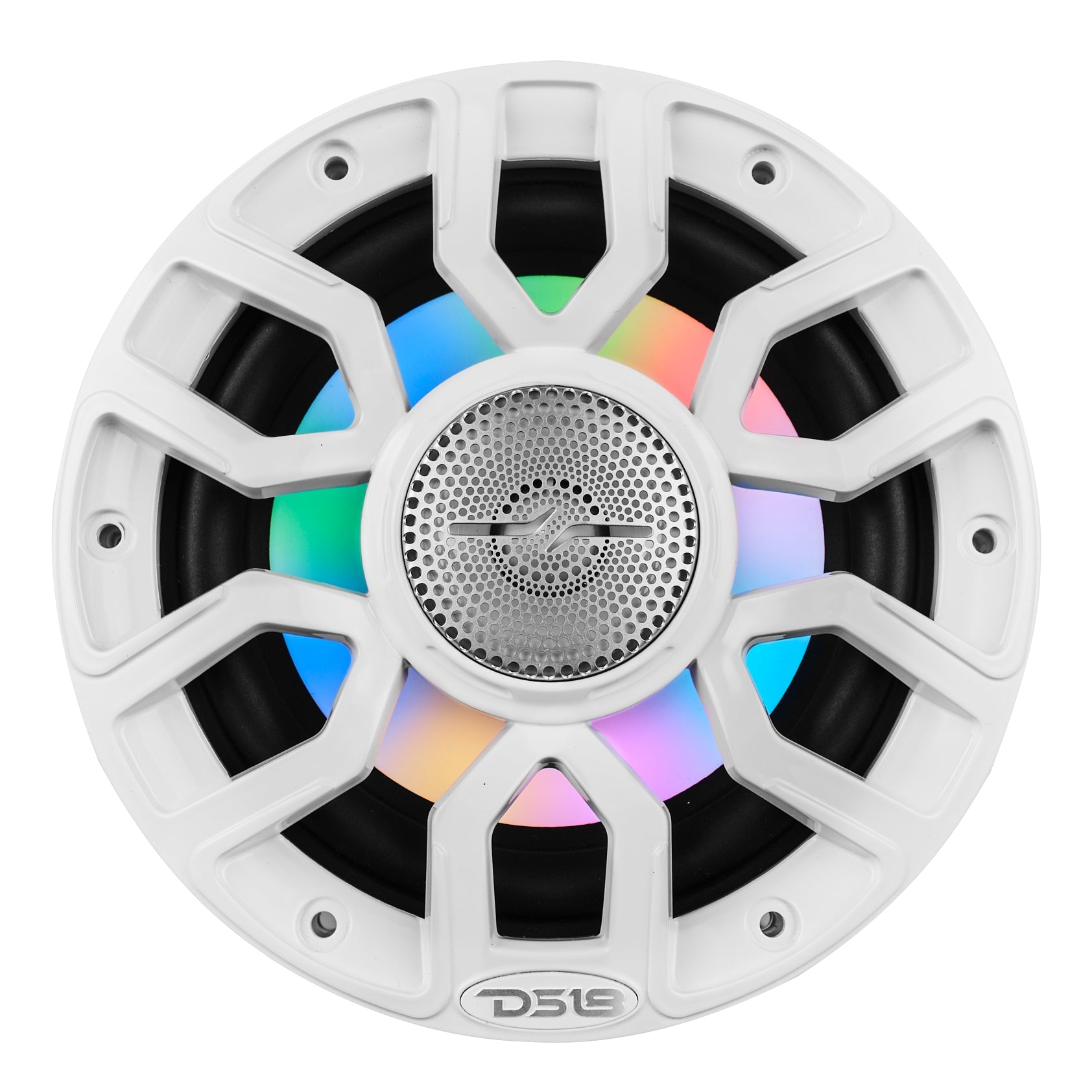 NXL 6.5" 2-Way Coaxial Marine Speaker with Bullet Tweeter and Digital Led Lights | 150W RMS 4-Ohm - DS18