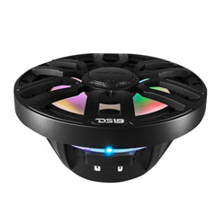 NXL 8" 2-Way Coaxial Marine Speaker with Bullet Tweeter and Digital Led Lights | 175W RMS 4-Ohm - DS18