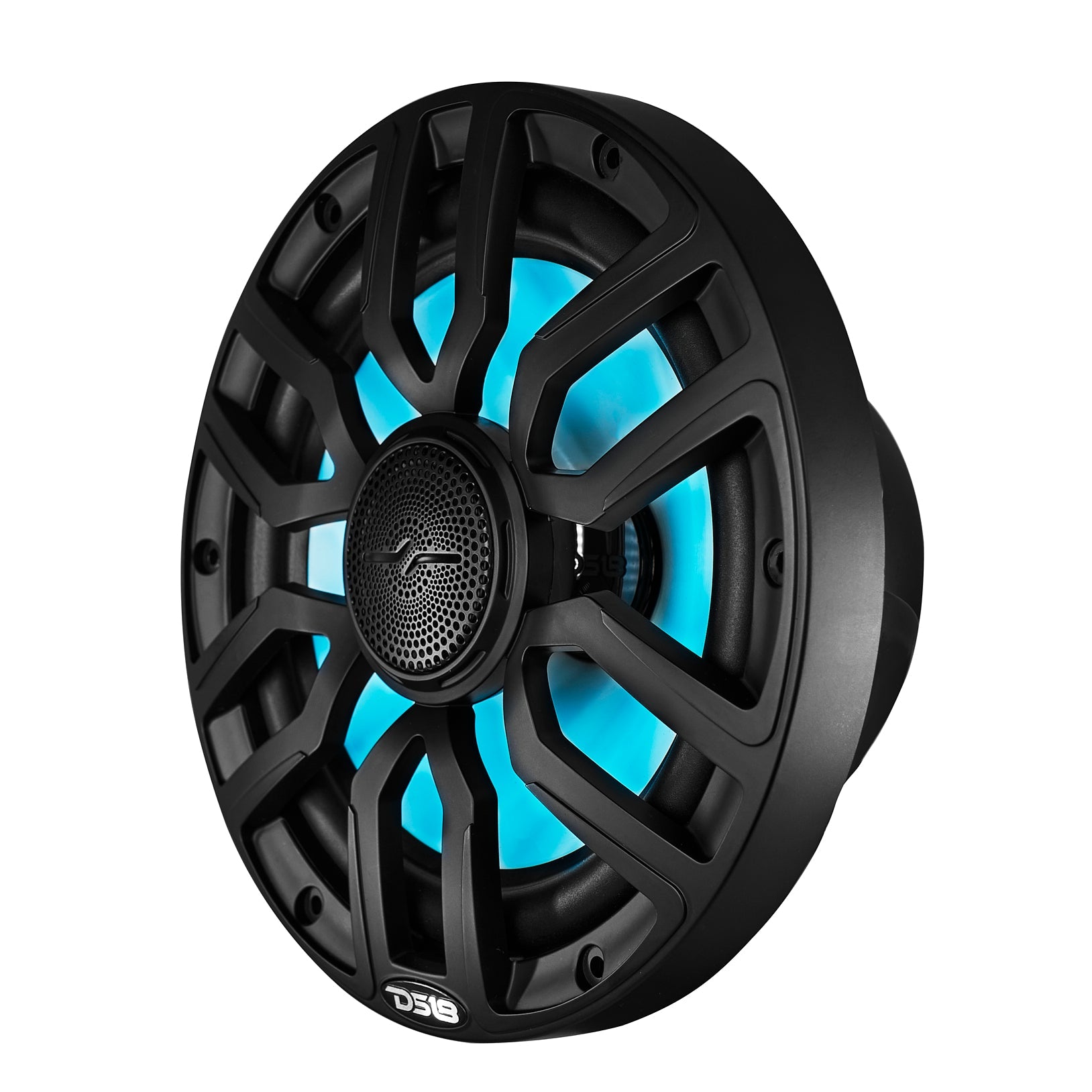 NXL 8" 2-Way Coaxial Marine Speaker with Bullet Tweeter and Digital Led Lights | 175W RMS 4-Ohm - DS18