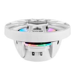 NXL 8" 2-Way Coaxial Marine Speaker with Bullet Tweeter and Digital Led Lights | 175W RMS 4-Ohm - DS18