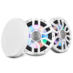 NXL 8" 2-Way Coaxial Marine Speaker with Bullet Tweeter and Digital Led Lights | 175W RMS 4-Ohm - DS18