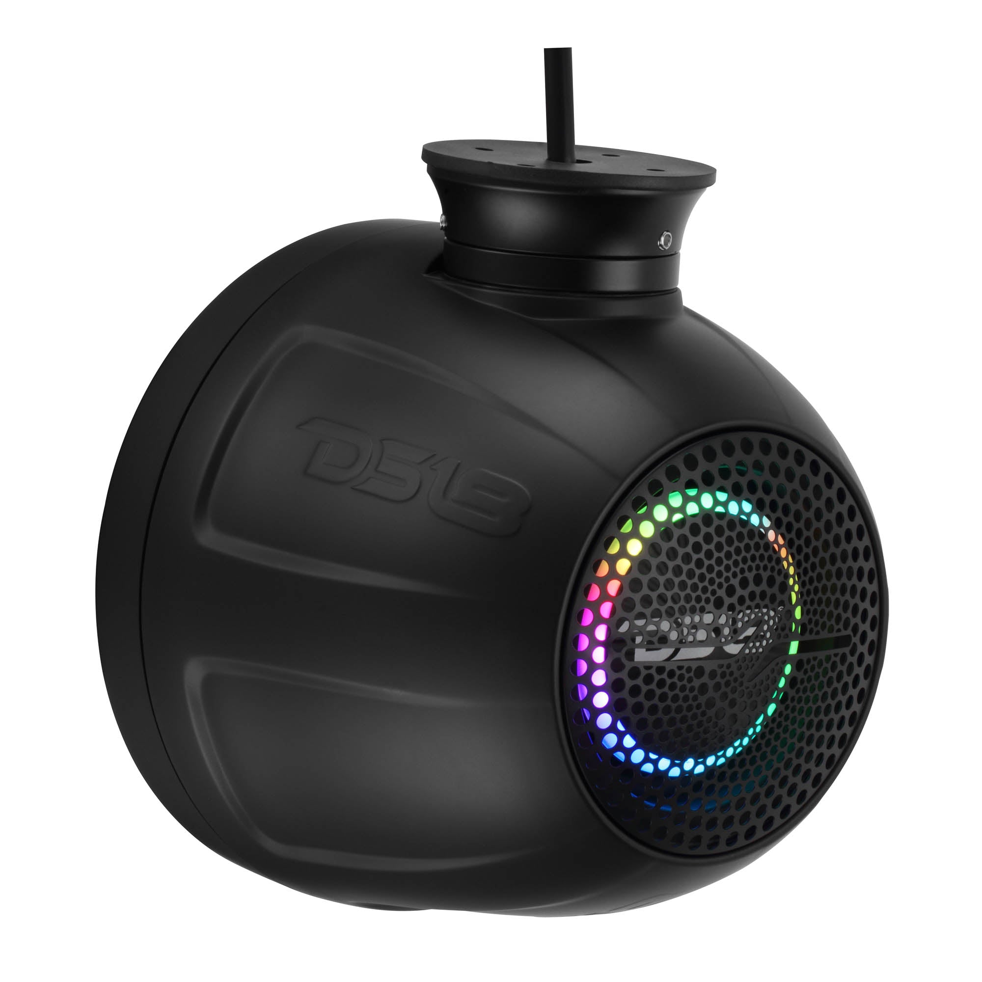 6.5" NXL-iQ Marine Short Tower Coaxial Speakers with Digital LED Lights, 150W RMS, 300W Max, 4-Ohm - DS18