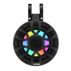 6.5" NXL-iQ Marine Short Tower Coaxial Speakers with Digital LED Lights, 150W RMS, 300W Max, 4-Ohm - DS18