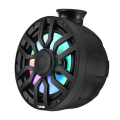8" NXL-iQ Marine Short Tower Coaxial Speakers with Digital LED Lights, 175W RMS, 350W Max, 4-Ohm - DS18