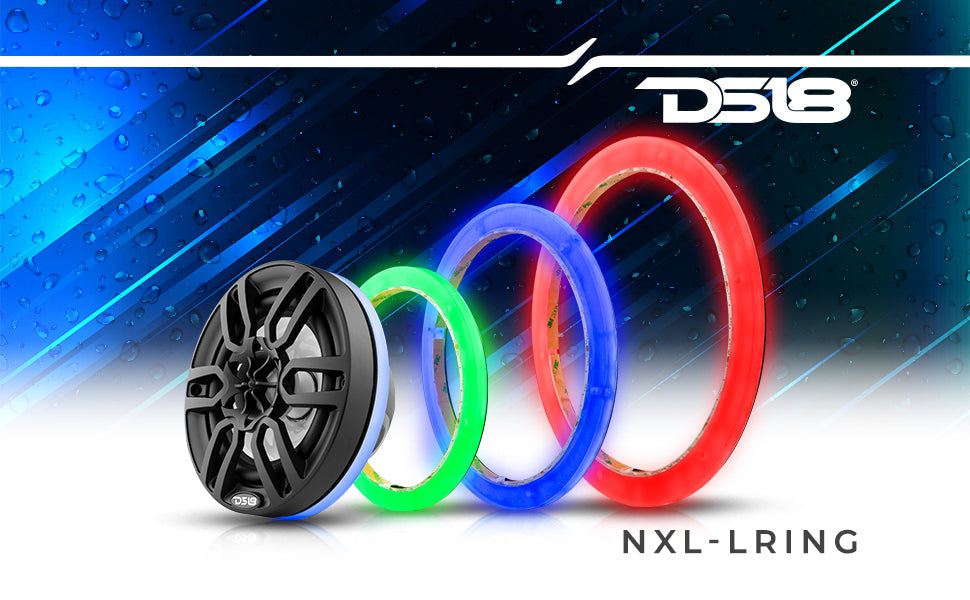 LED RGB Rings for Marine and Powersporst Speakers and Towers - DS18