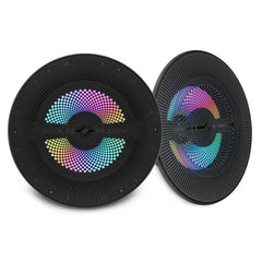 Luxury 8” 2-Way Marine Coaxial Speaker with Digital LED Lights and Flush Magnetic Mount Grille | 175W RMS 4-Ohm - DS18
