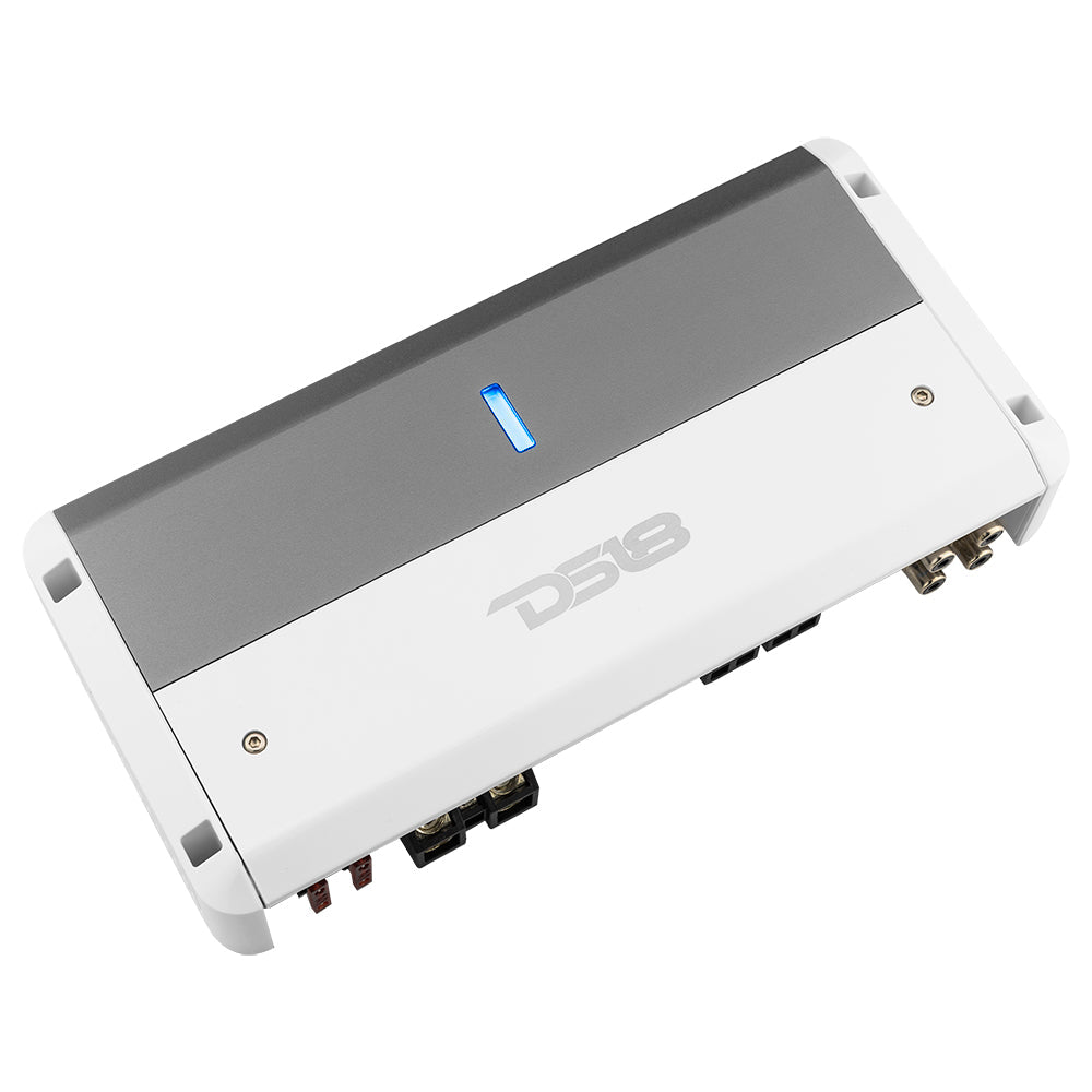 NXL 2-Channel Full-Range Class D IPX5 Marine Amplifier | 2 x 250W RMS @ 4-Ohm - DS18