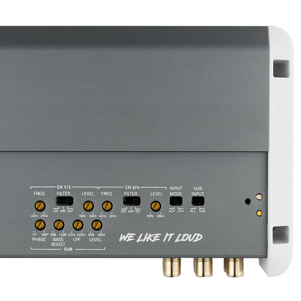 NXL 5-Channel Full-Range Class D IPX5 Marine Amplifier | 4 x 150W @ 4-Ohm and 1 x 600W RMS @ 2-Ohm - DS18