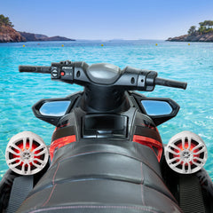 NXL 8" Pod 375W Speaker with Integrated RGB LED Lights (Pair) - Perfect for Jet Skis - DS18