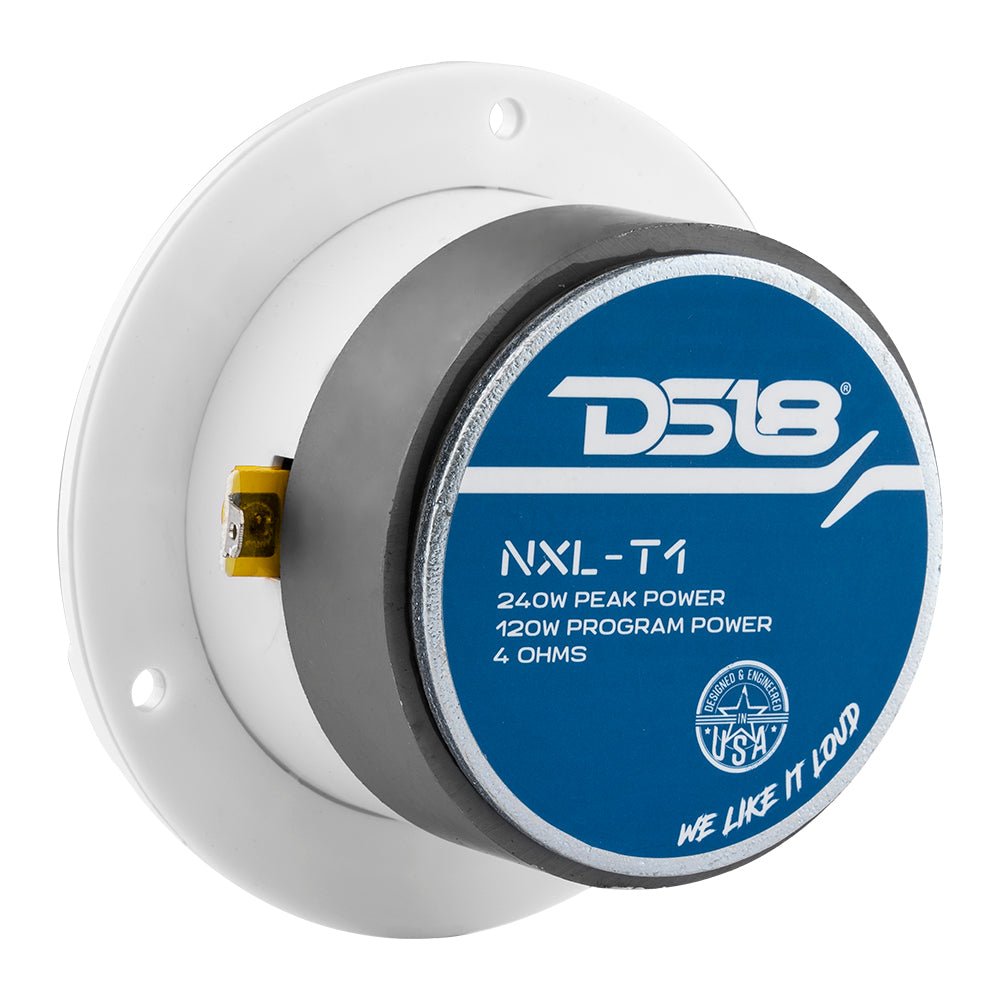 NXL 3.8” Marine Water-Resistant Super Bullet Tweeter with 1” Aluminum Voice Coil | 120W RMS 4-Ohm - DS18