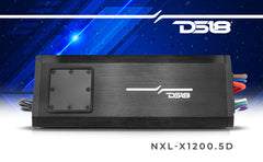 NXL 5-Channel Full-Range Class D IP67 Marine and Powersports Amplifier 4 x 150 @ 4-Ohm and 1 x 600 @ 2-Ohm Watts Rms - DS18
