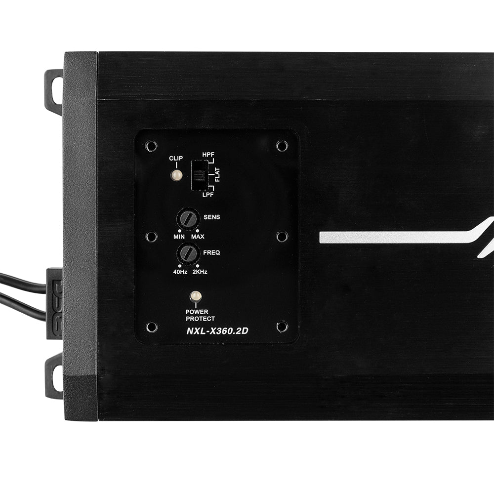 NXL 2-Channel Full-Range Class D IP67 Marine and Powersports Amplifier 2 x 180 Watts Rms @ 4-Ohm - DS18