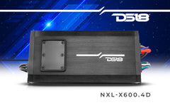 NXL 4-Channel Full-Range Class D IP67 Marine and Powersports Amplifier 4 x 150 Watts Rms @ 4-Ohm - DS18
