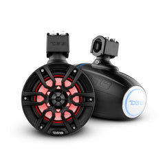 DS18 Good Marine Stereo Package 2 x 6.5” Speaker Tower| 1 x 2 Ch Amplifier | 1 x MOFCKIT4 and 1 x LED-BTC - DS18