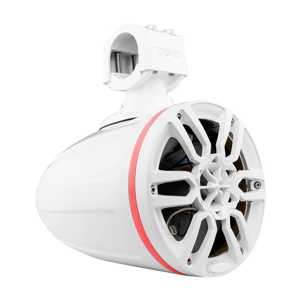 NXL 6.5" Marine and Powersports Empty Tower LED RGB Lights -White - DS18