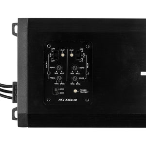NXL 4-Channel Full-Range Class D IP67 Marine and Powersports Amplifier 4 x 200 Watts Rms @ 4-Ohm - DS18