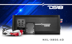 NXL 4-Channel Full-Range Class D IP67 Marine and Powersports Amplifier 4 x 200 Watts Rms @ 4-Ohm - DS18