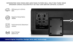 NXL 4-Channel Full-Range Class D IP67 Marine and Powersports Amplifier 4 x 200 Watts Rms @ 4-Ohm - DS18
