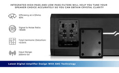 NXL 4-Channel Full-Range Class D IP67 Marine and Powersports Amplifier 4 x 200 Watts Rms @ 4-Ohm - DS18
