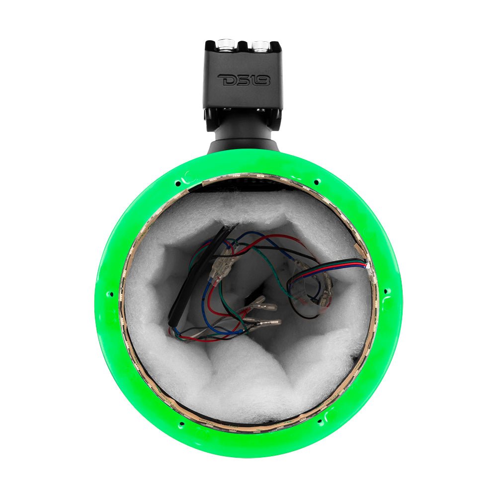 NXL 8" Marine and Powersports Empty Tower LED RGB Lights -Black - DS18