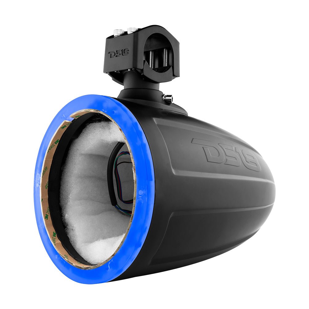 NXL 8" Marine and Powersports Empty Tower LED RGB Lights -Black - DS18