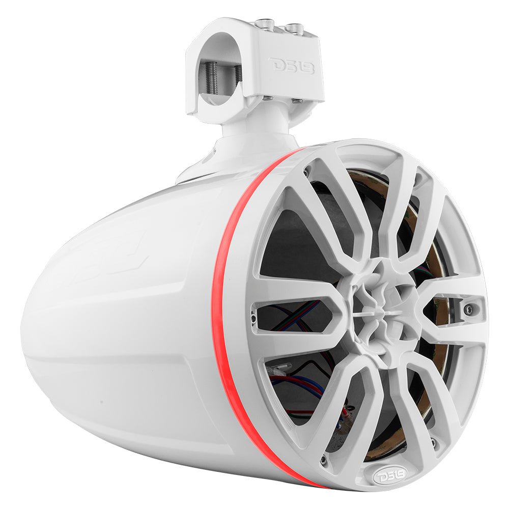 NXL 8" Marine and Powersports Empty Tower LED RGB Lights - White - DS18