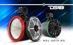 NXL 8" Marine and Powersports Empty Tower LED RGB Lights - White - DS18