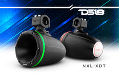 NXL 7" Marine and Powersports Driver Tower With LED RGB Lights 1.75" VC 300 Watts Rms - DS18