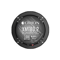 Orion XMT80.2 8" Water-Resistant Midrange Coaxial Speakers W/ Grills | 400W RMS 2 Ohm (Pair)