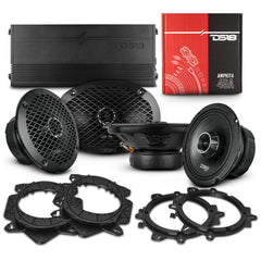 Pro Audio Hybrid Speaker Bundle: 6.5" & 6x9" Midrange Speakers with Built-In Compression Tweeters - DS18