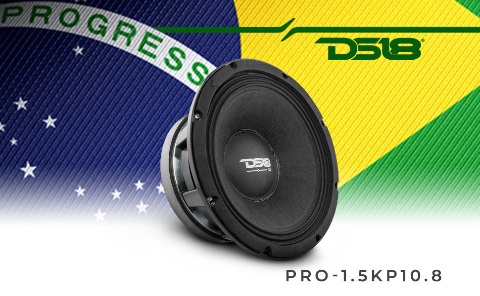 PANCADÃO Mid-Bass Loudspeaker 10" 1500 Watts Rms 8-Ohm - DS18