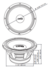 PANCADÃO Mid-Bass Loudspeaker 12" 1500 Watts Rms 8-Ohm - DS18