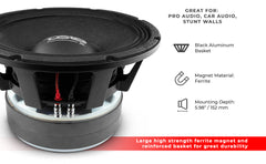 PANCADÃO Mid-Bass Loudspeaker 12" 1500 Watts Rms 4-Ohm - DS18