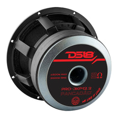 PANCADÃO Mid-Bass Loudspeaker 12" 3000 Watts Rms 2-Ohm - DS18