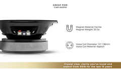 10th Anniversary Edition 6.5" Mid-Bass Loudspeaker 250 Watts Rms 8-Ohm - DS18